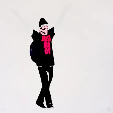 Sérigraphie Pure Evil - Just Riot (Flouro pink)