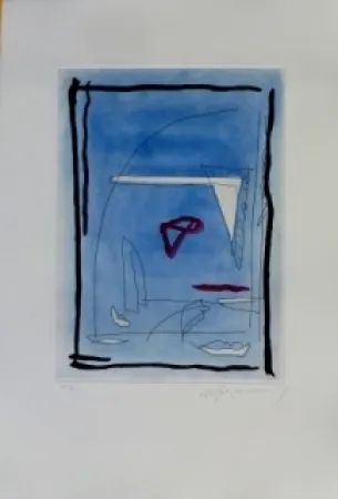 Eau-Forte Et Aquatinte Ràfols Casamada - Composition 12