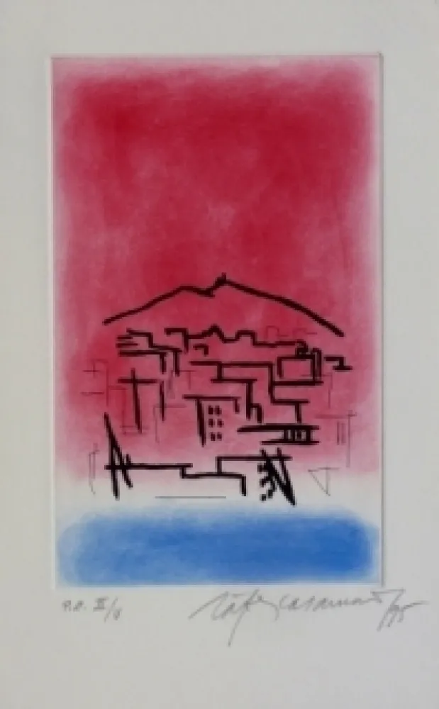 Eau-Forte Et Aquatinte Ràfols Casamada - Composition 4