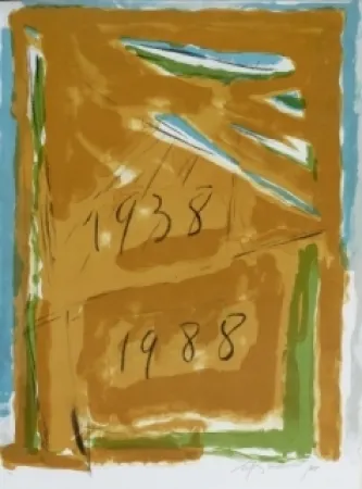 Lithographie Ràfols Casamada - Composition 54