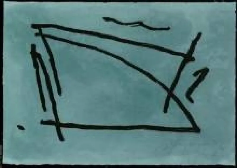 Aquatinte Ràfols Casamada - El passeig del poeta / The Poet's Walk