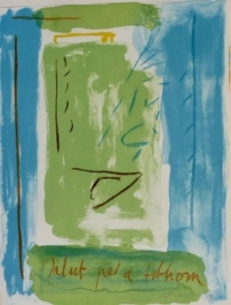 Lithographie Ràfols Casamada - Salut pel a tolhom