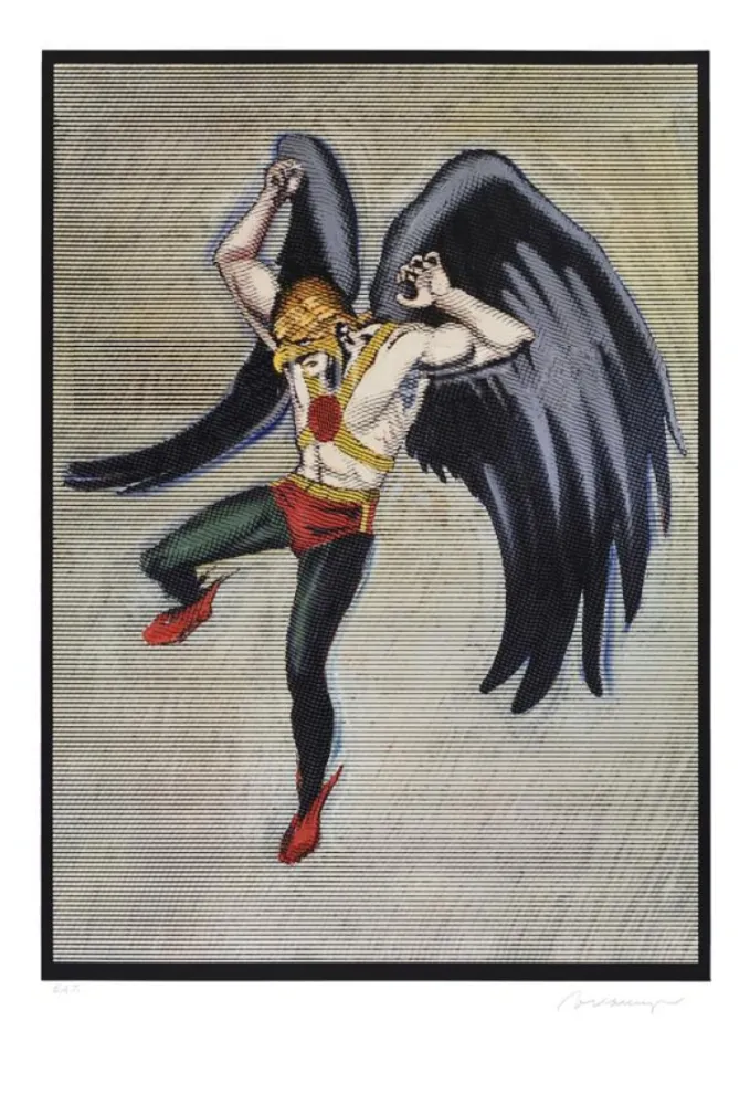 Gravure Sur Bois Ramos - Hawkman