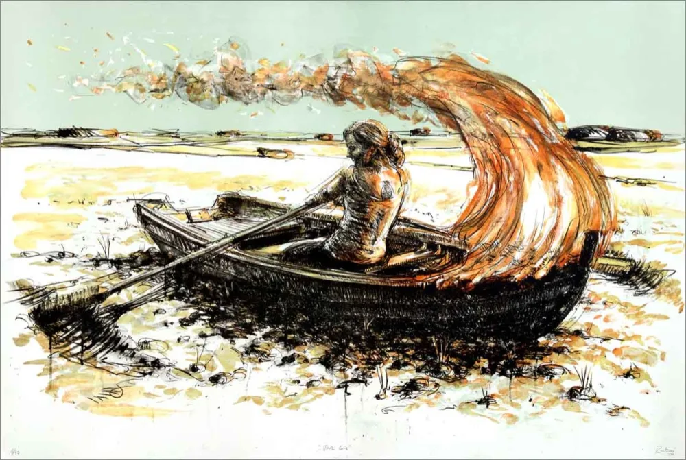 Lithographie Rantzau - Marie Curie