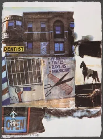 Sérigraphie Rauschenberg - L.A. Uncovered #10