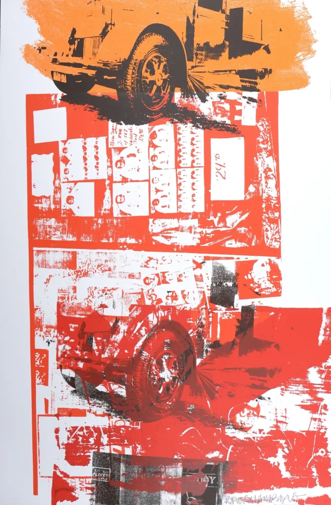 Sérigraphie Rauschenberg - Read-Bleed