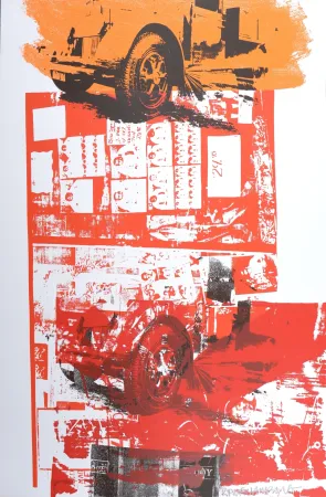 Sérigraphie Rauschenberg - Read-Bleed