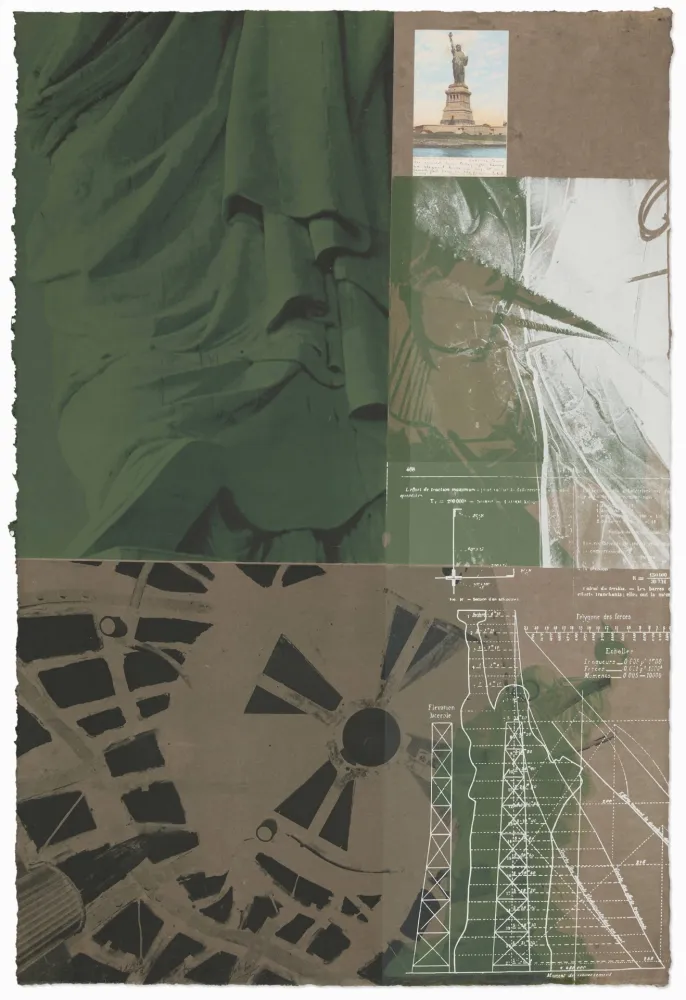 Sérigraphie Rauschenberg - Statue of Liberty