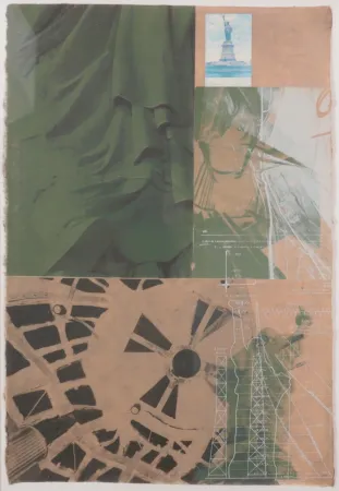 Sérigraphie Rauschenberg - Statue of Liberty