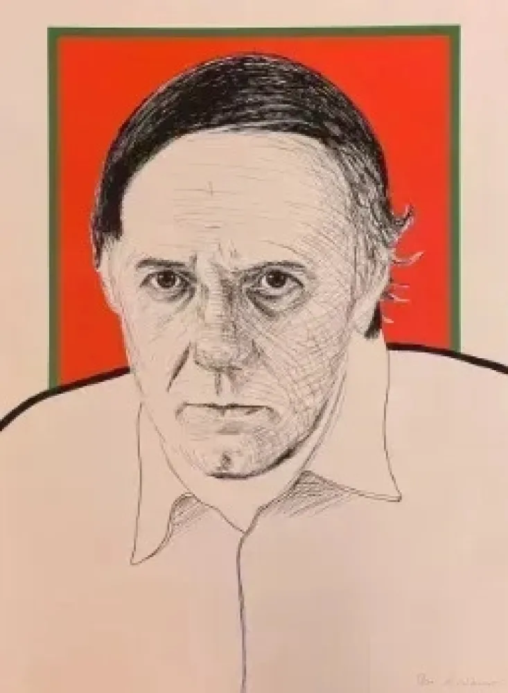 Sérigraphie Raveel - Autoportrait