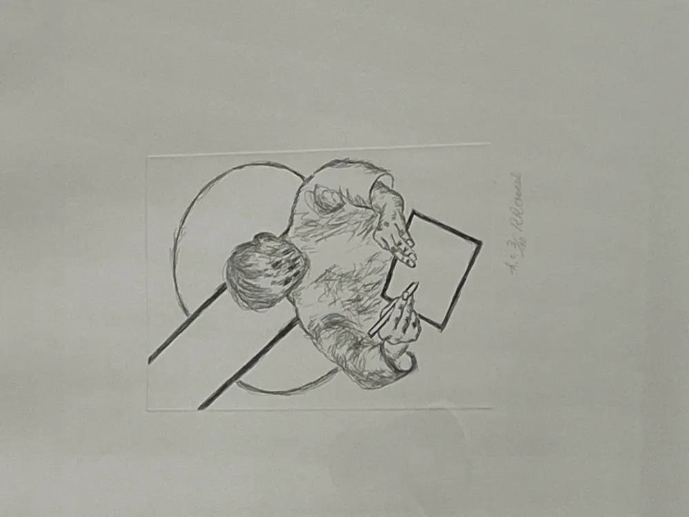 Gravure Raveel - Tegenover het vlak