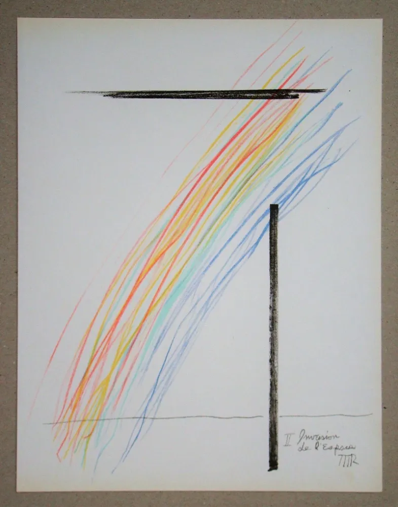 Lithographie Ray - Invasion de l'espace