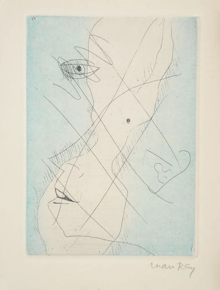 Eau-Forte Ray - Les Chambres. Poème du temps qui ne passe pas.