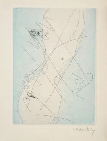 Eau-Forte Ray - Les Chambres. Poème du temps qui ne passe pas.