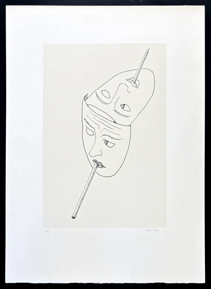 Lithographie Ray - Man Ray (1890–1976) - Maschere - Lithograph on paper