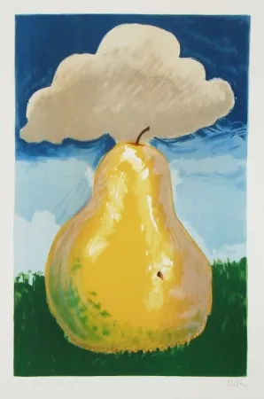 Lithographie Ray - Poire d'Erik Satie