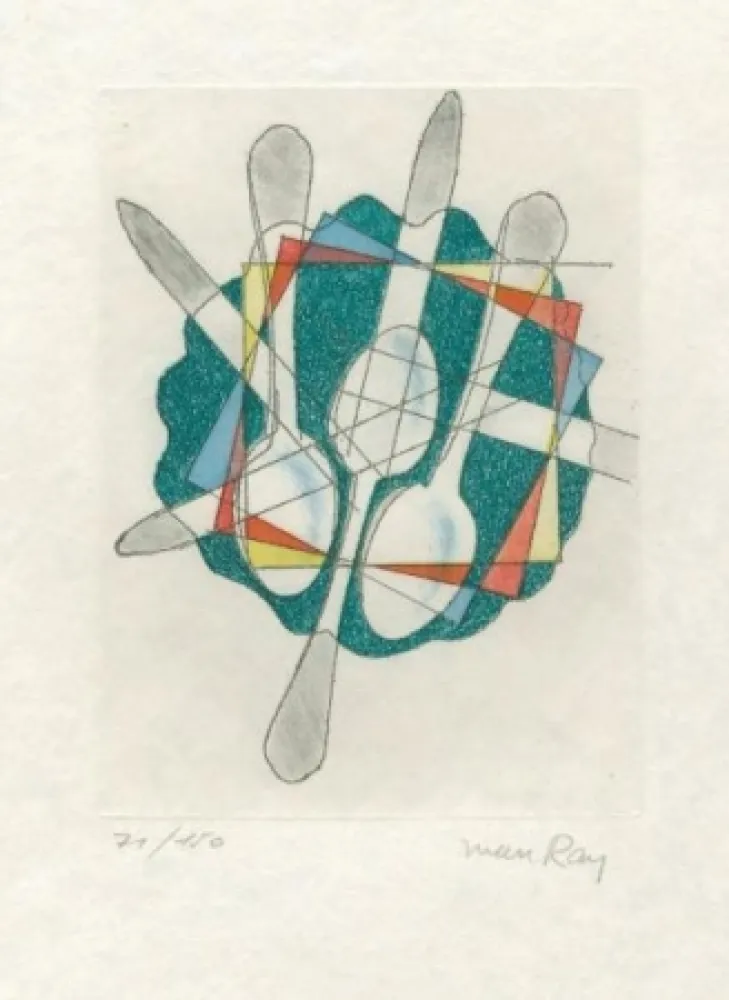 Eau-Forte Et Aquatinte Ray - Sans  titre (pour Electro-magie)