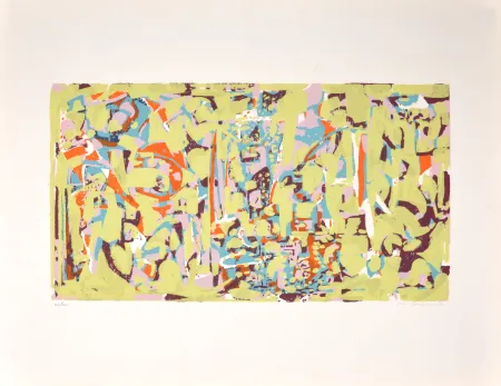 Sérigraphie Raymond - Composition, 1954 - Hand-signed