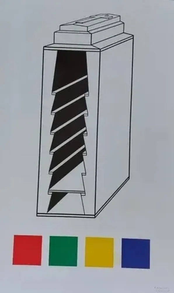 Sérigraphie Raynaud - Quatre carreaux