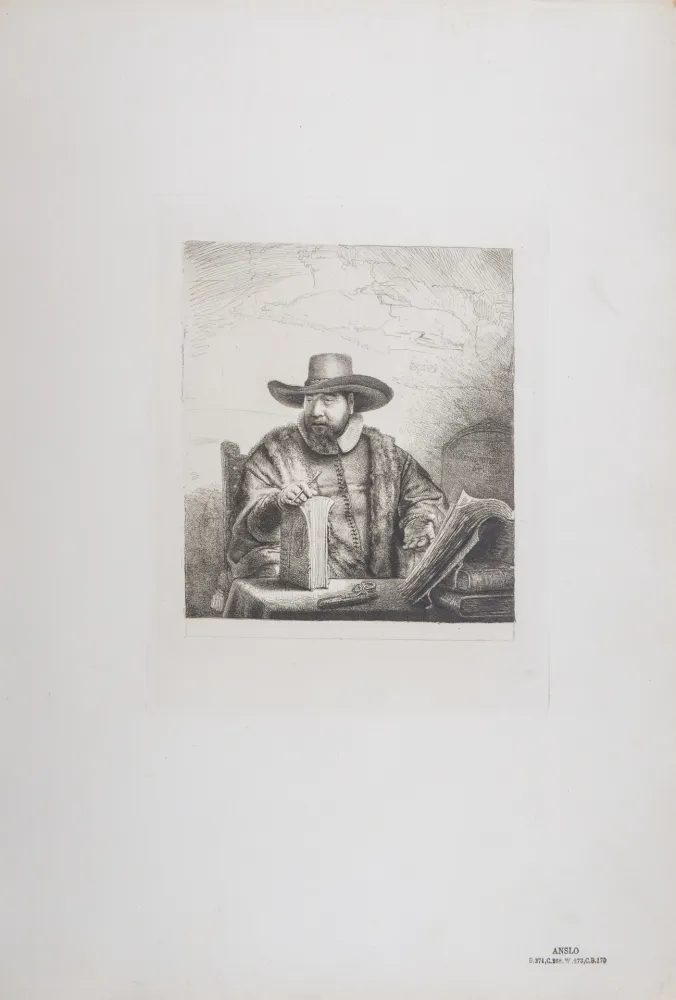 Héliogravure Rembrandt - Anslo