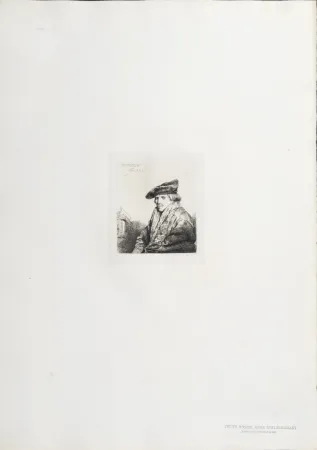 Héliogravure Rembrandt - Jeune Homme assis réfléchissant