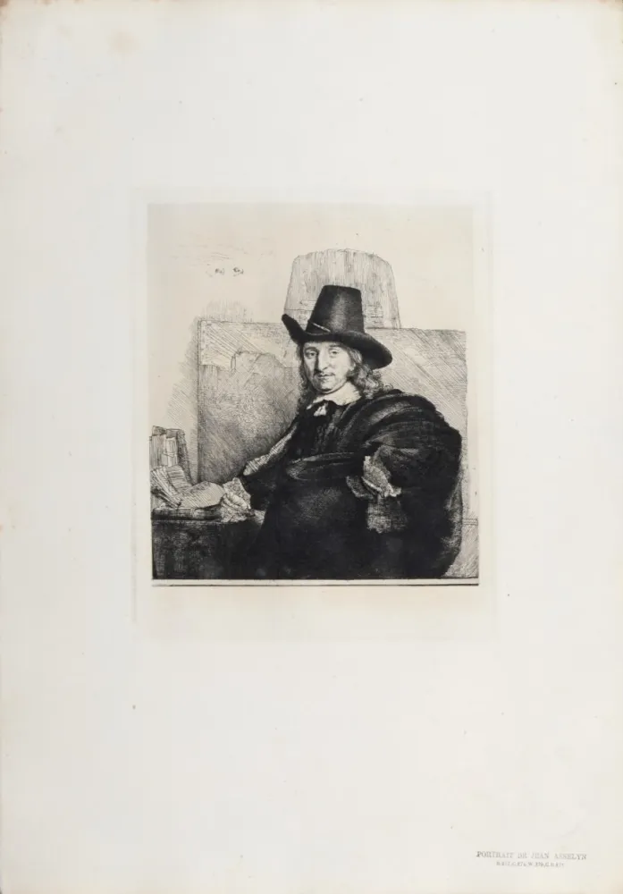 Héliogravure Rembrandt - Portrait de Jean Asselyn