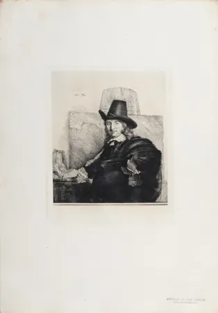 Héliogravure Rembrandt - Portrait de Jean Asselyn