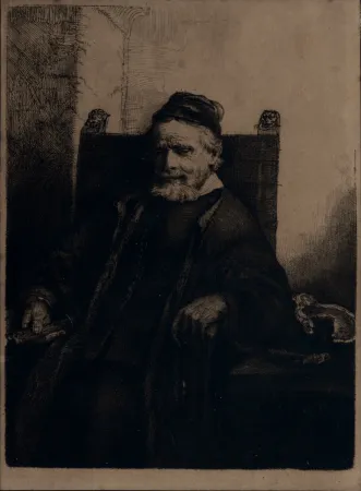 Héliogravure Rembrandt - Portrait de Jean Lutma