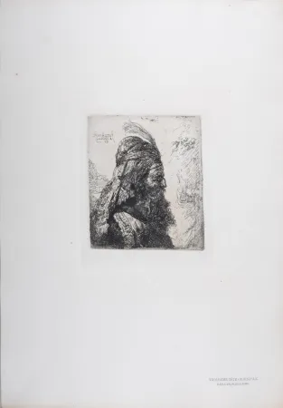 Héliogravure Rembrandt - Troisième tête orientale