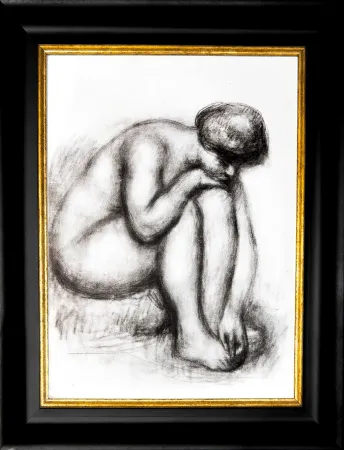 Lithographie Renoir - Baigneuse se séchant
