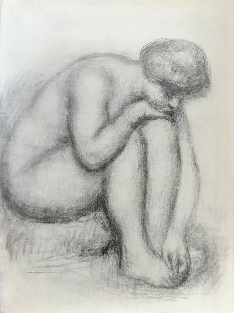 Lithographie Renoir - Etude de Nu