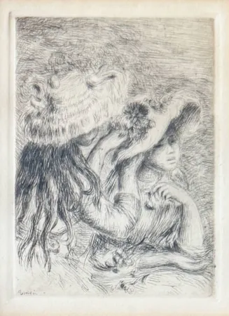 Lithographie Renoir - Le Chapeau Épinglé