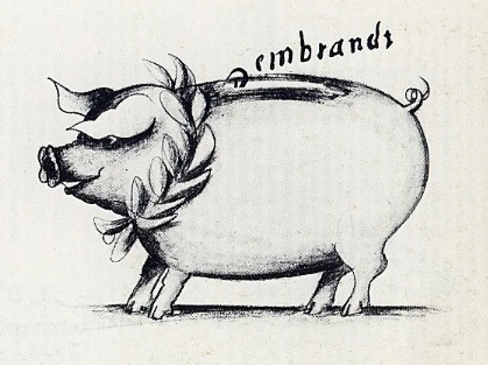 Gravure Reuterswärd - Tirelire