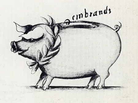 Gravure Reuterswärd - Tirelire