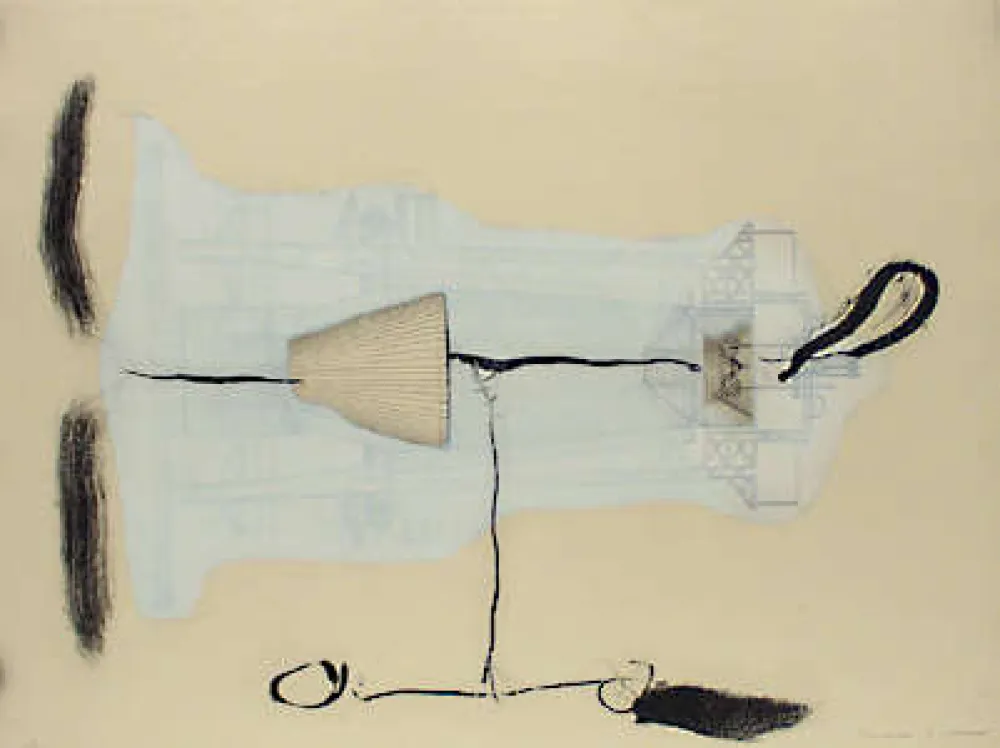 Aquatinte Riera I Aragó - Blatt 17 aus Portofolio 19 máquines