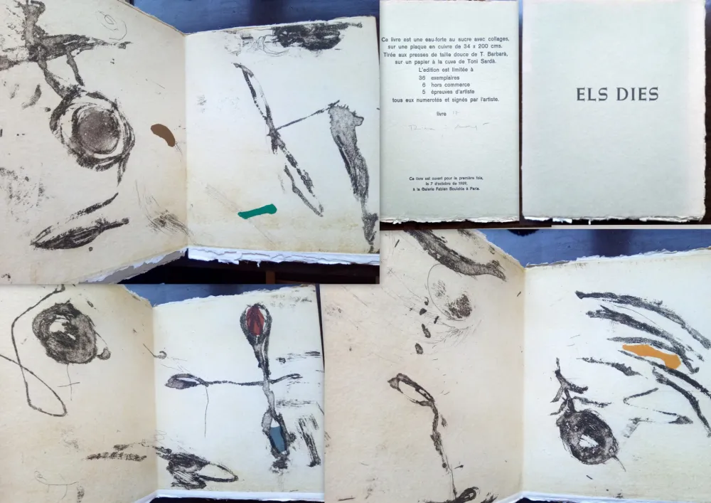 Eau-Forte Riera I Arago - Els dies (Livre d'artiste)