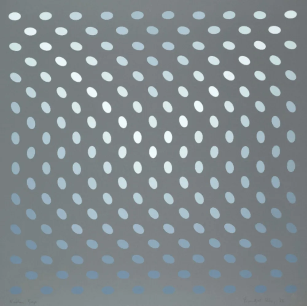 Sérigraphie Riley - Nineteen Greys A