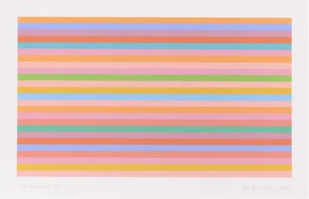 Sérigraphie Riley - Rose Horizontal