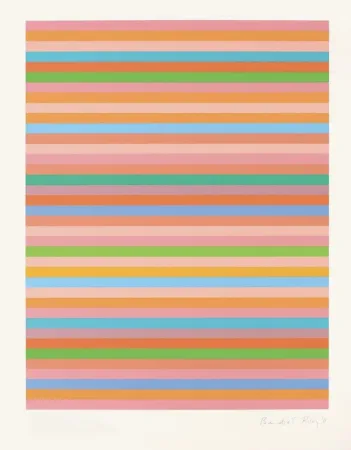 Sérigraphie Riley - Rose Rose