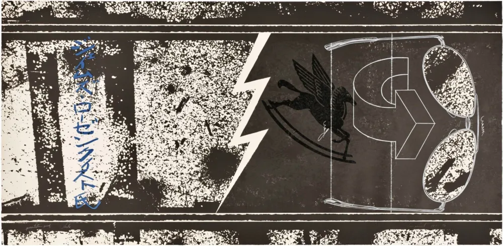 Lithographie Rosenquist - Rails