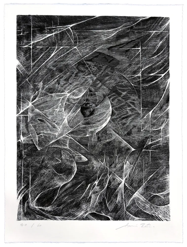 Lithographie Rôti - Soleil d'hiver