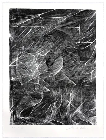 Lithographie Rôti - Soleil d'hiver