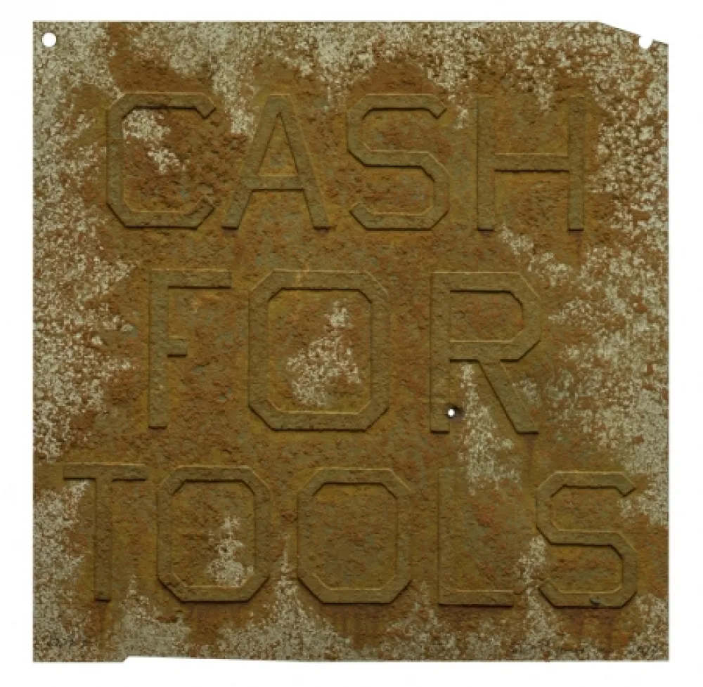 Multiple Ruscha - Cash For Tools 2, from Rusty Signs