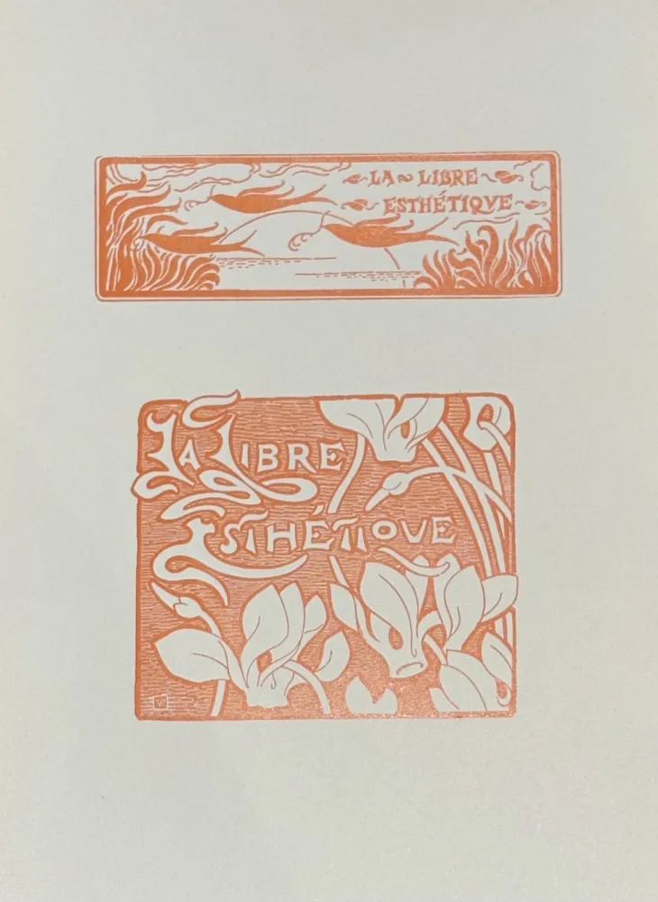 Linogravure Rysselberghe - Le Libre Esthétique