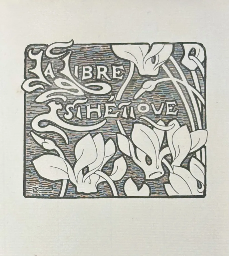 Linogravure Rysselberghe - Le Libre Esthétique