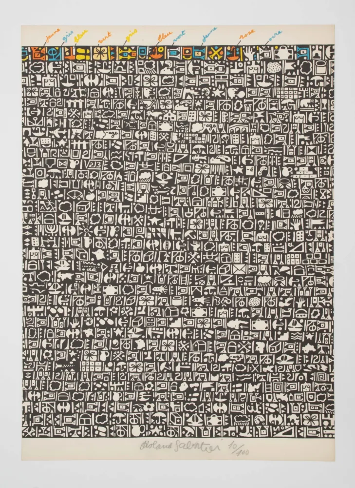 Lithographie Sabatier - Sans titre.