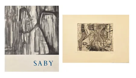 Livre Illustré Saby - Catalogue avec gravure originale signée