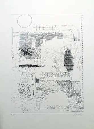 Eau-Forte Saetti - Paesaggio