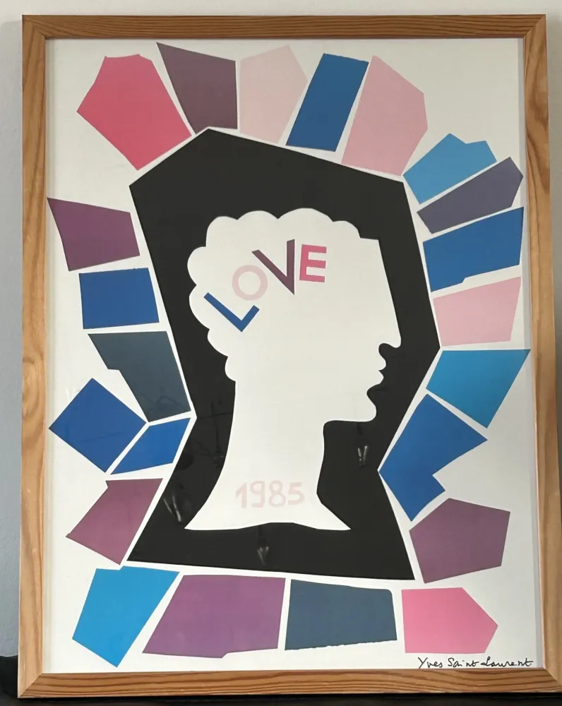 Affiche Saint Laurent - LOVE 1985