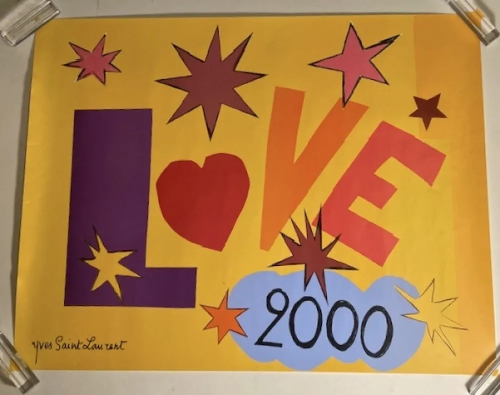 Affiche Saint Laurent - Love 2000